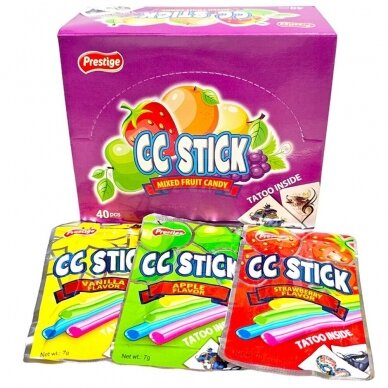 CC Sticks vaisių skonių su tatuiruote, 7 g x40