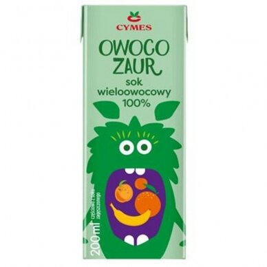 Owocozaur įvairių vaisių sultys, 200 ml