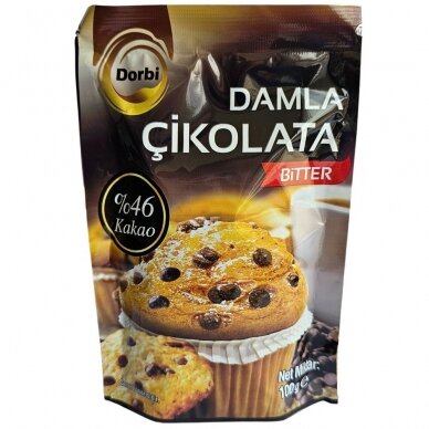 Dorbi šokolado lašeliai, 100 g