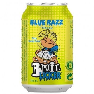 Brain Licker Blue Razz gervuogių skonio gėrimas, 330 ml