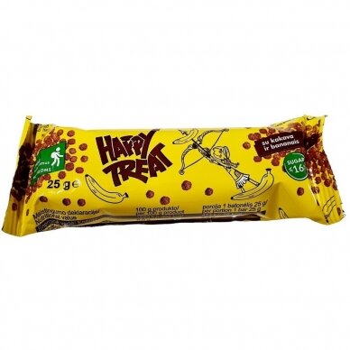 Happy Treat bananų ir kakavos skonio batonėlis, 25 g x24