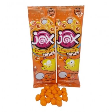 Jox Minies kramtomieji saldainiai, persikų skonio, 12 g
