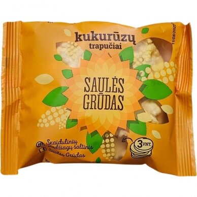 Saulės Grūdas kukurūzų trapučiai, 21 g